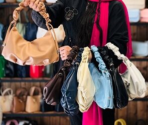 کیف دسته چروک لواشکی دهنه باریک 4485